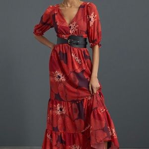 Anthropologie Poppy Floral Maxi dress
